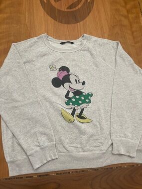 Minnie Mouse Graphic Sweatshirt - Light Gray
